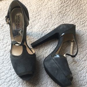 Gray Michael Michael Kors Platform Shoes